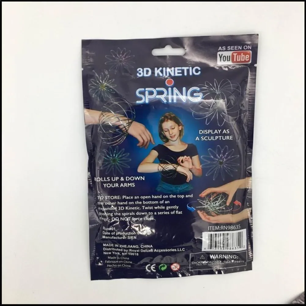 3D Kinetic Spring Toy Interactive Play As Seen On TV NEW Set Of (2) Gift